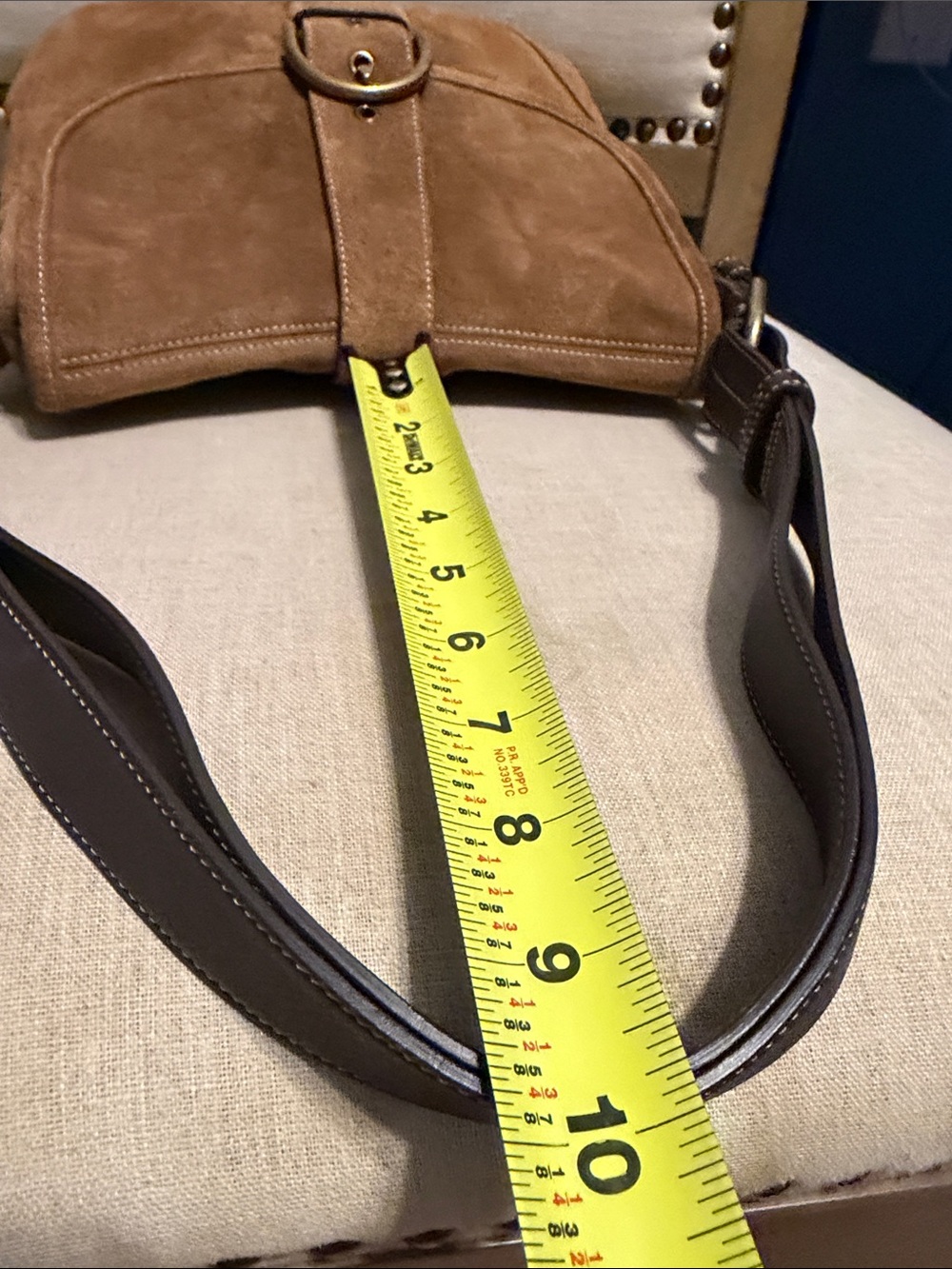 Vintage Coach Suede Shoulder Bag - Picture 6 of 13